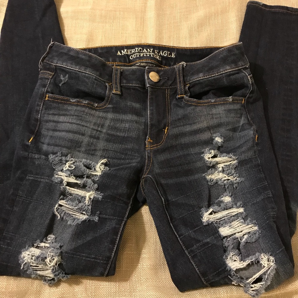 American Eagle ripped jeans